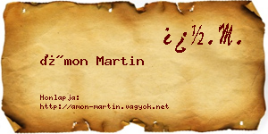 Ámon Martin névjegykártya